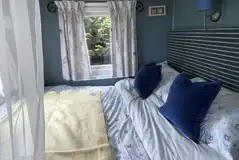 Shepherd's hut sleeping area Shepherd's hut sleeping area