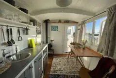 Shepherd's hut interior Shepherd's hut interior