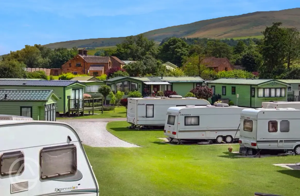Electric hardstanding pitches and static caravans