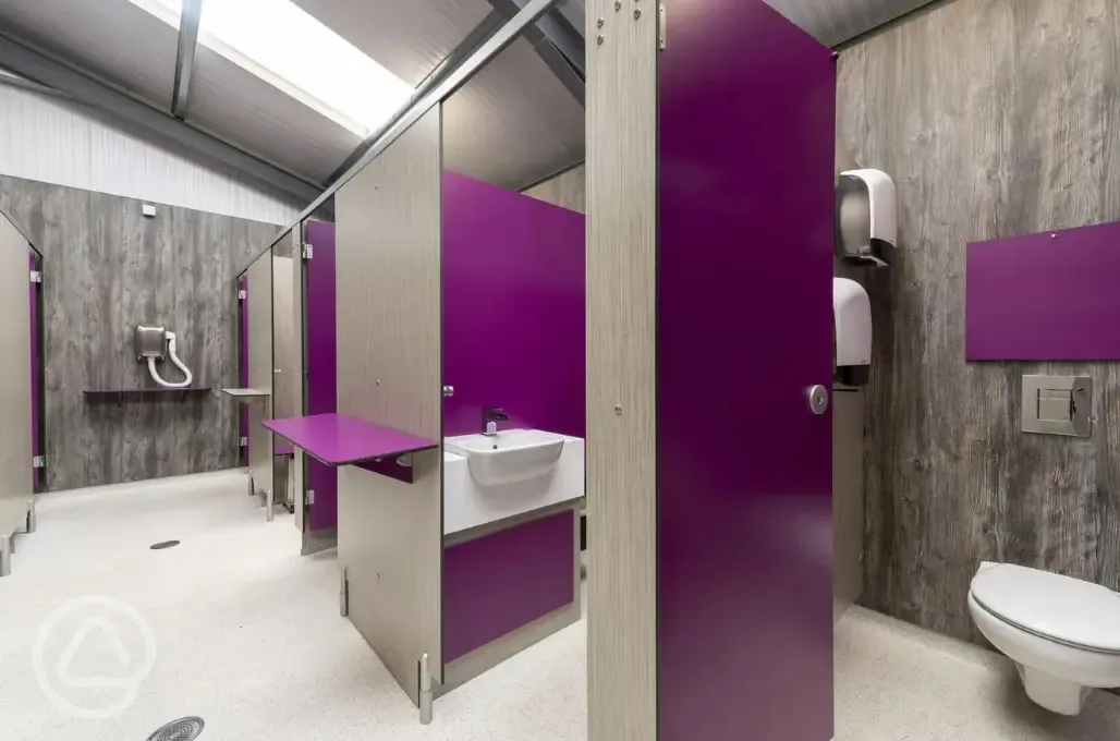 Toilet cubicles and hairdryers