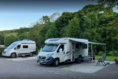 Hardstanding pitches with 16 amp electric and space for an awning