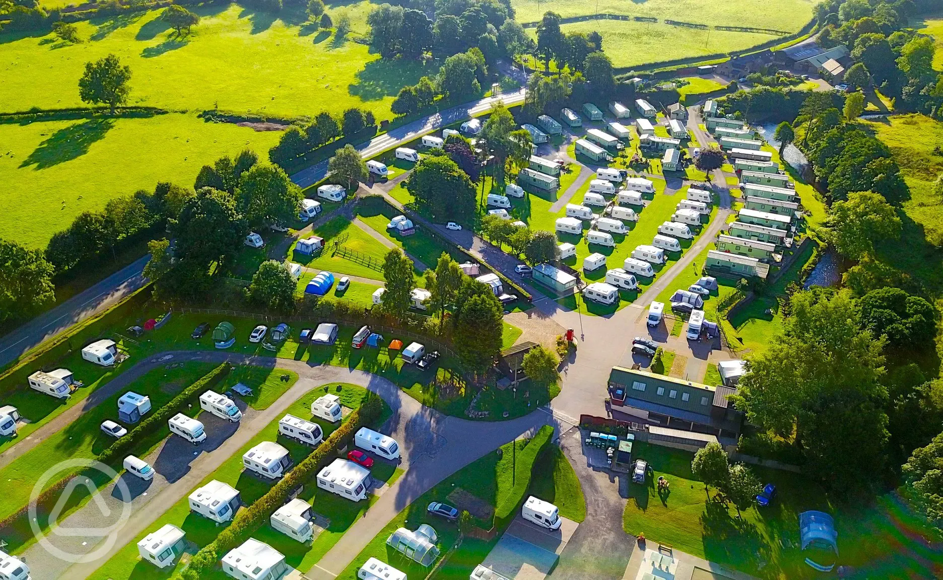 Aerial view of the site
