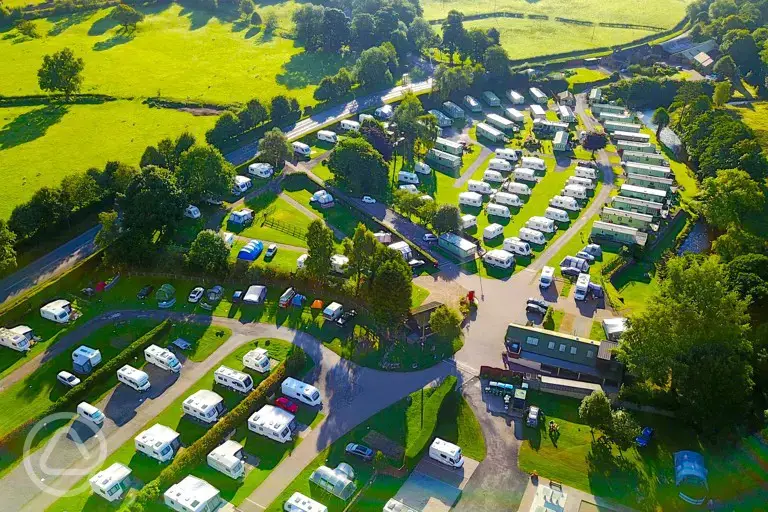 Aerial view of the site