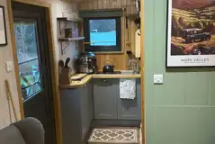 Shepherd's hut interior