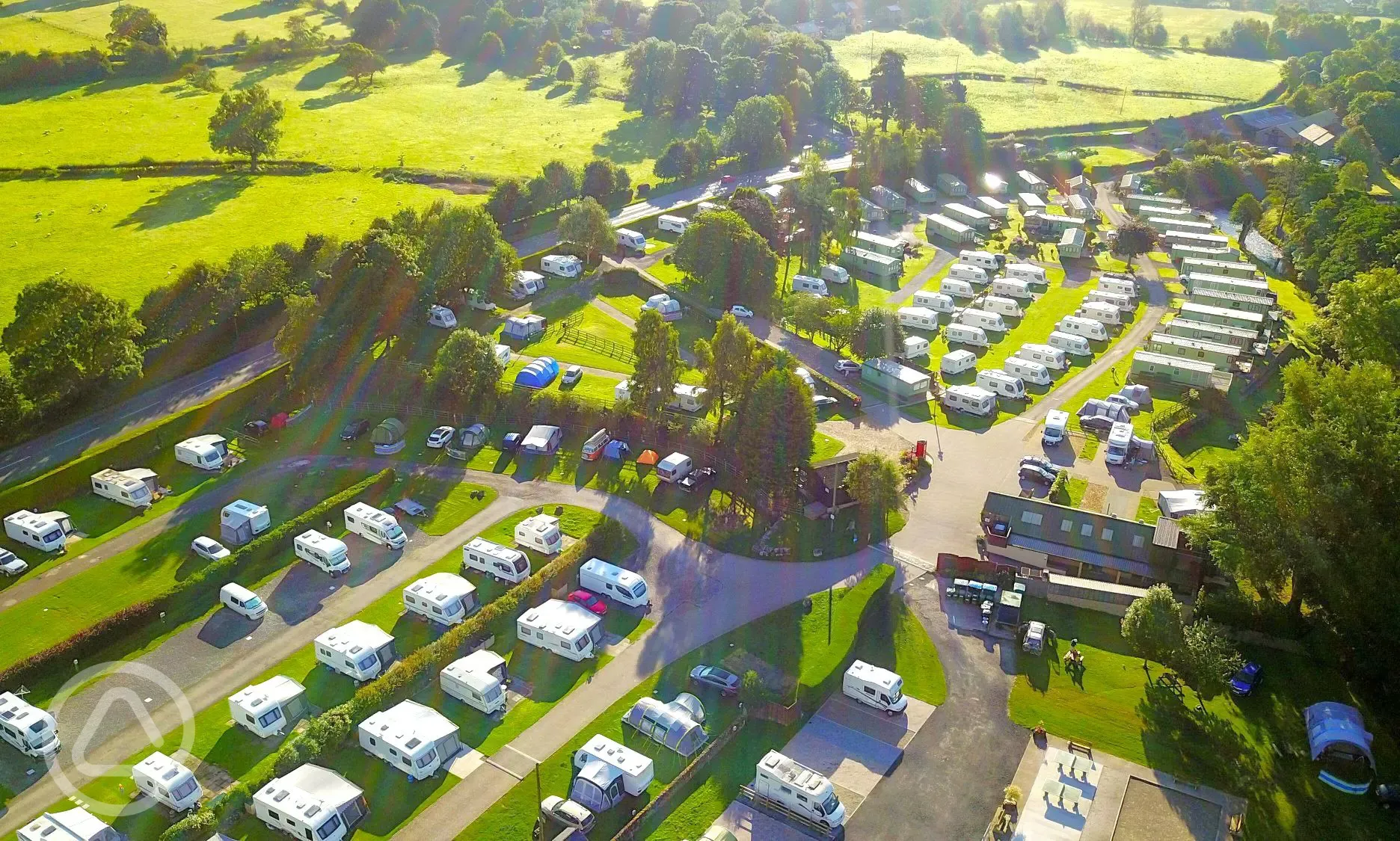 Aerial view of the site