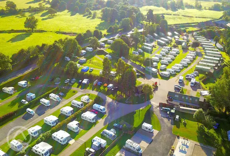 Aerial view of the site