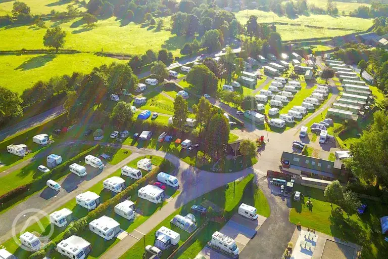 Aerial view of the site