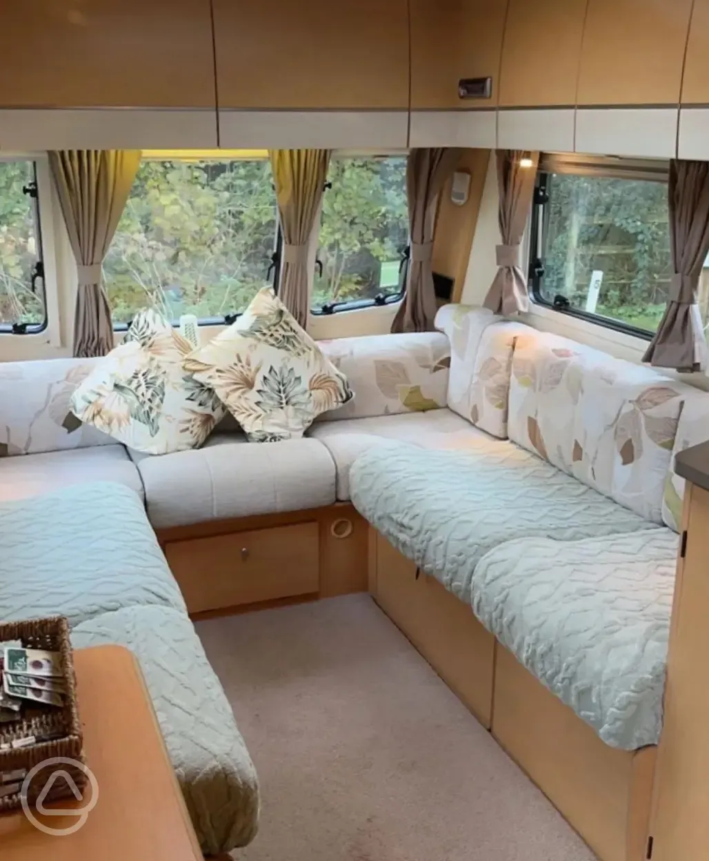 Billie caravan living area