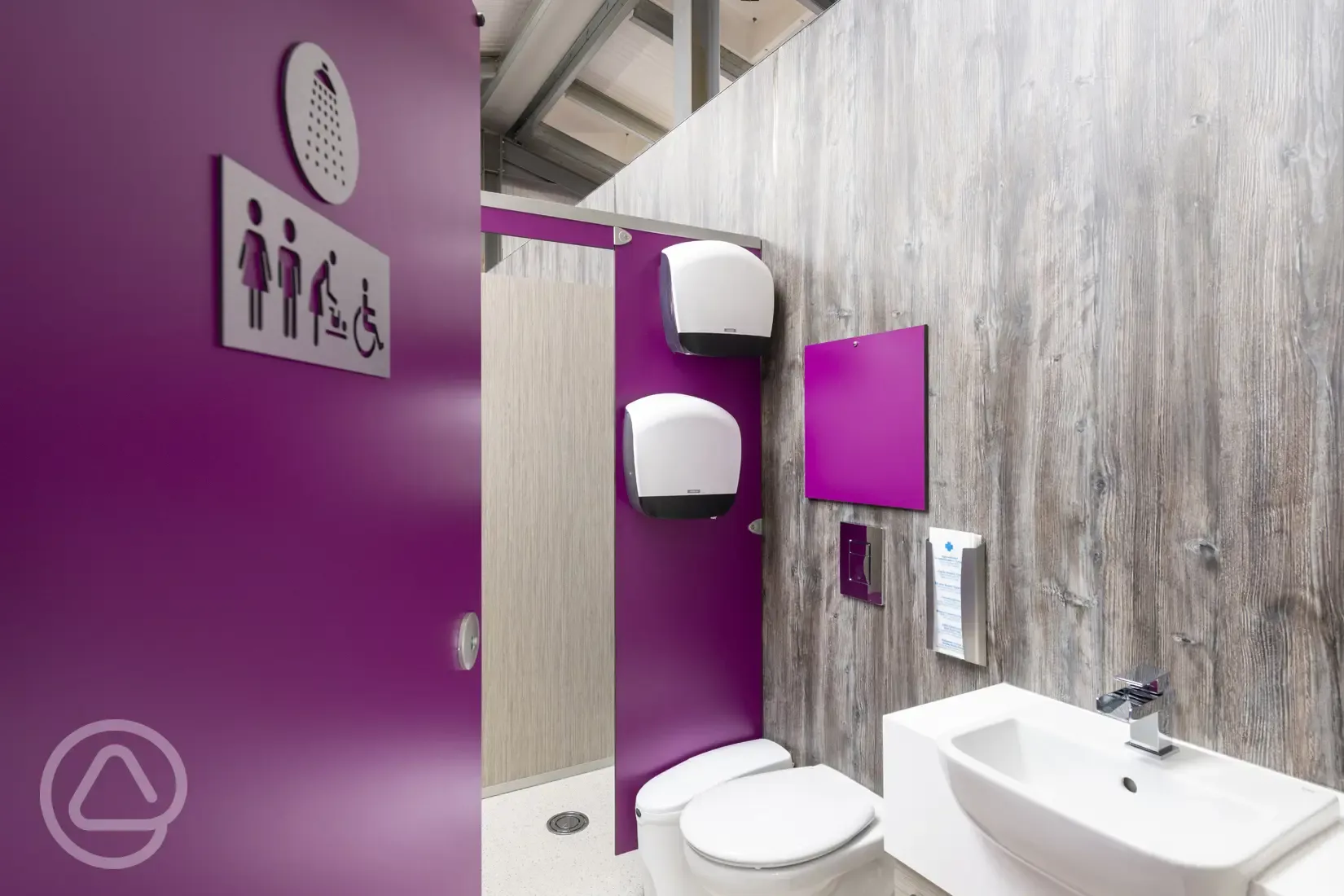 Shared toilet and shower facilities