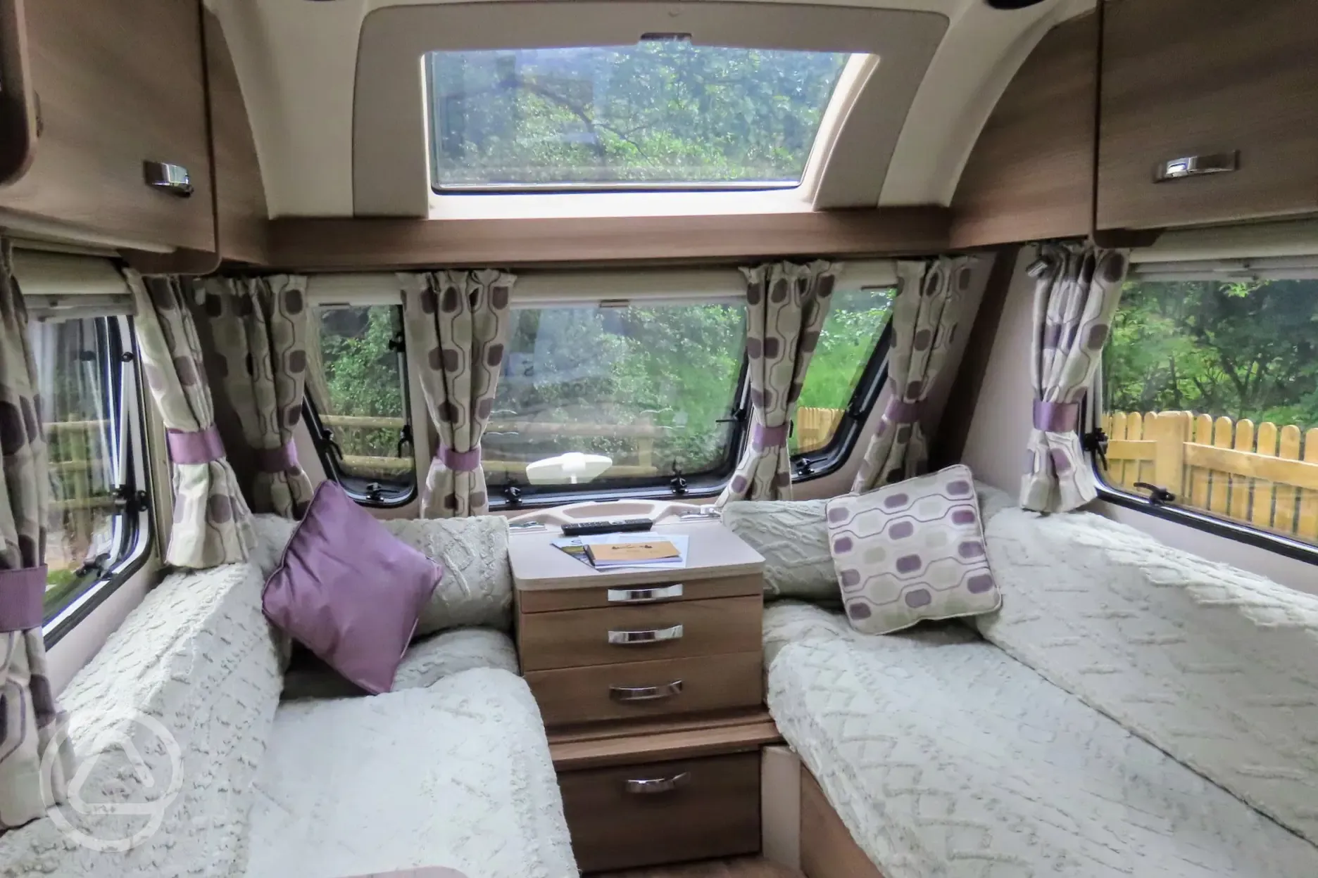 Bella caravan living area