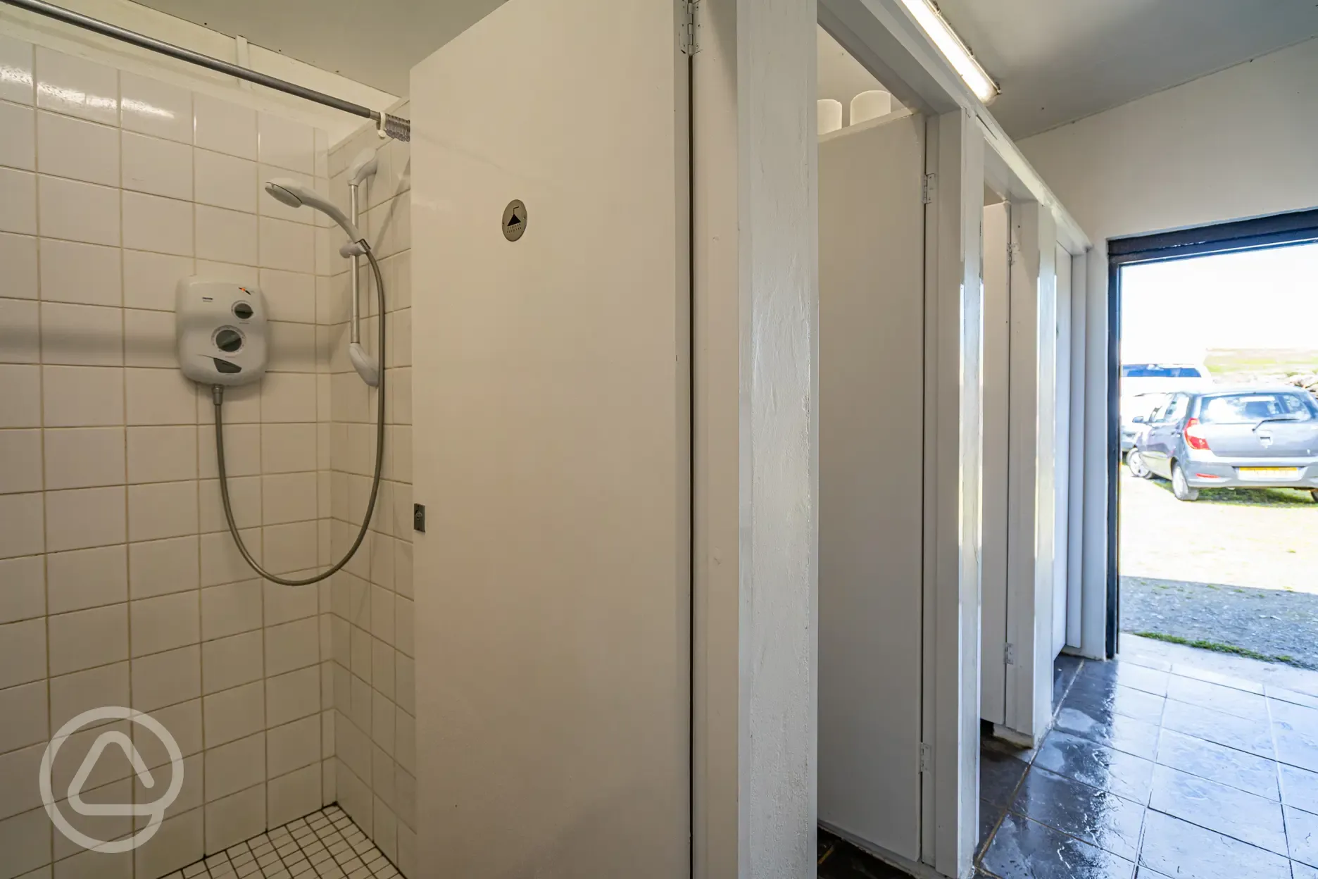 Showers at Birchbank Camping Site