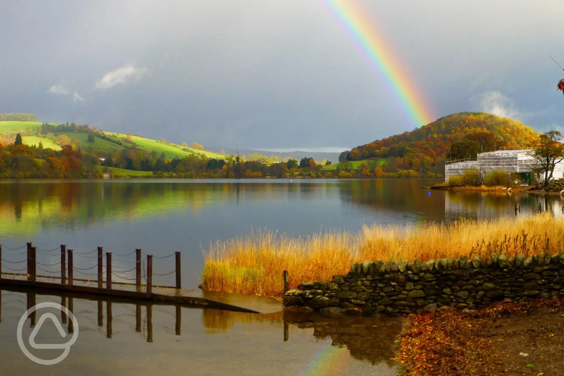 Rainbow over the pier