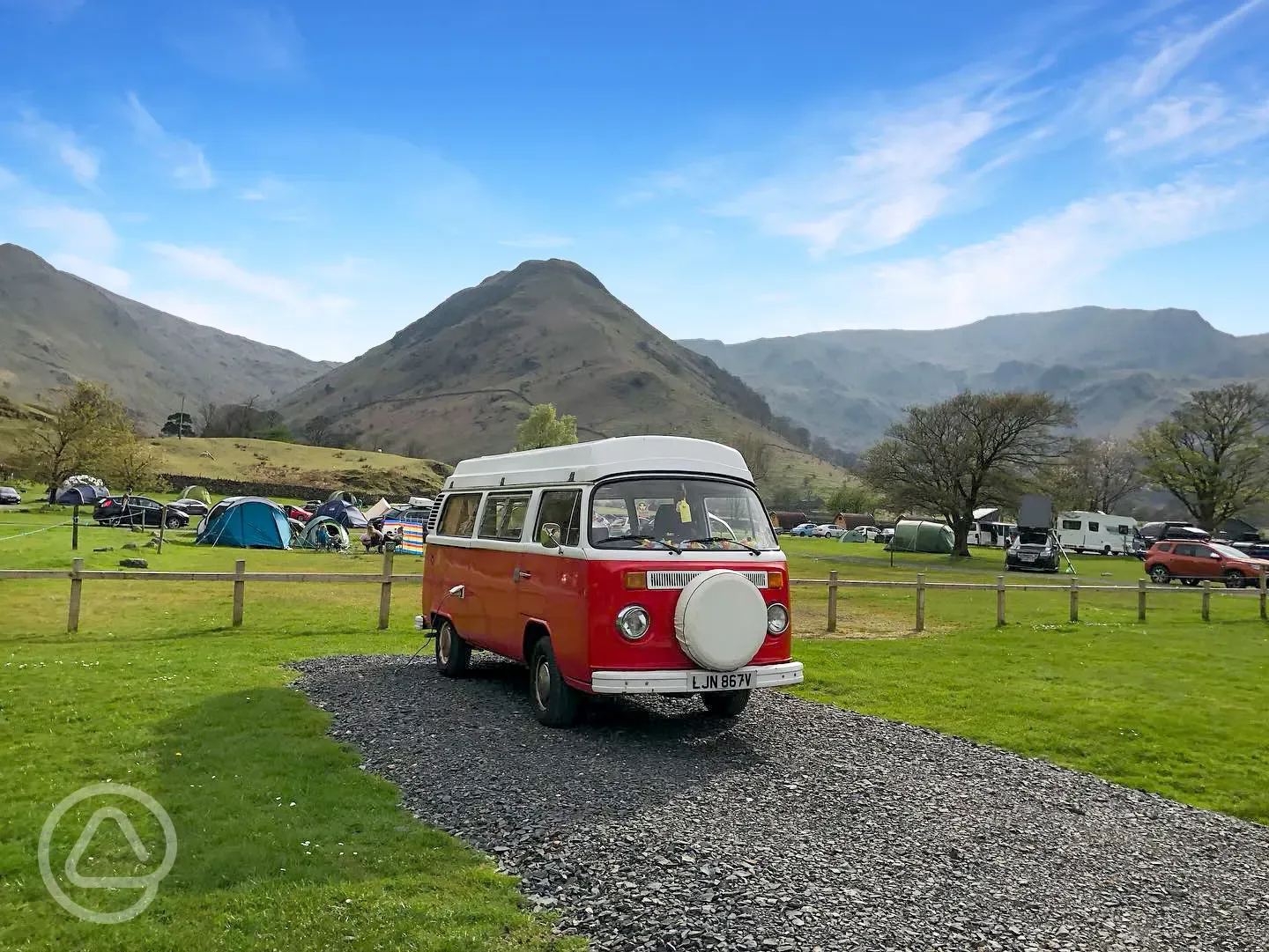 Hardstanding pitches for campervans only