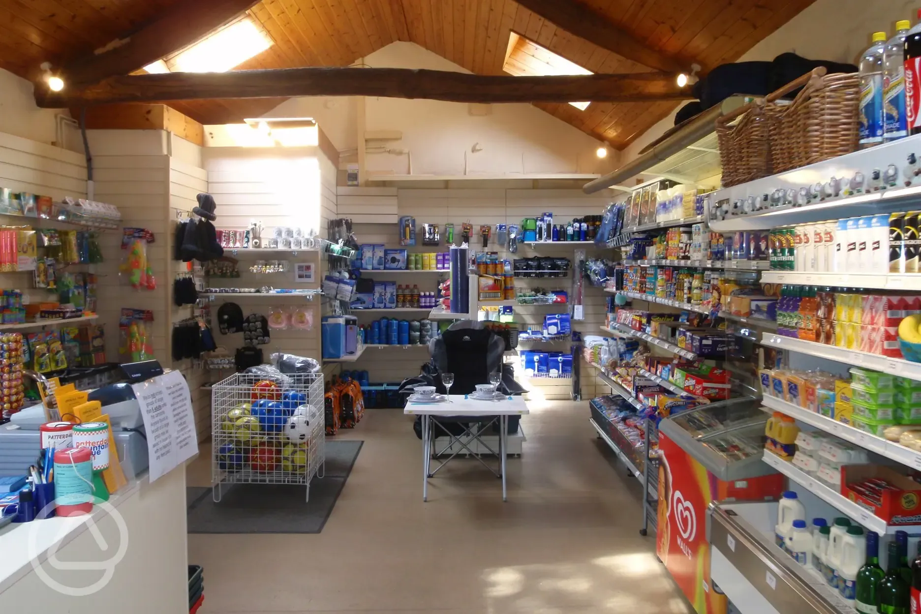 Onsite shop (open daily) for essentials and food