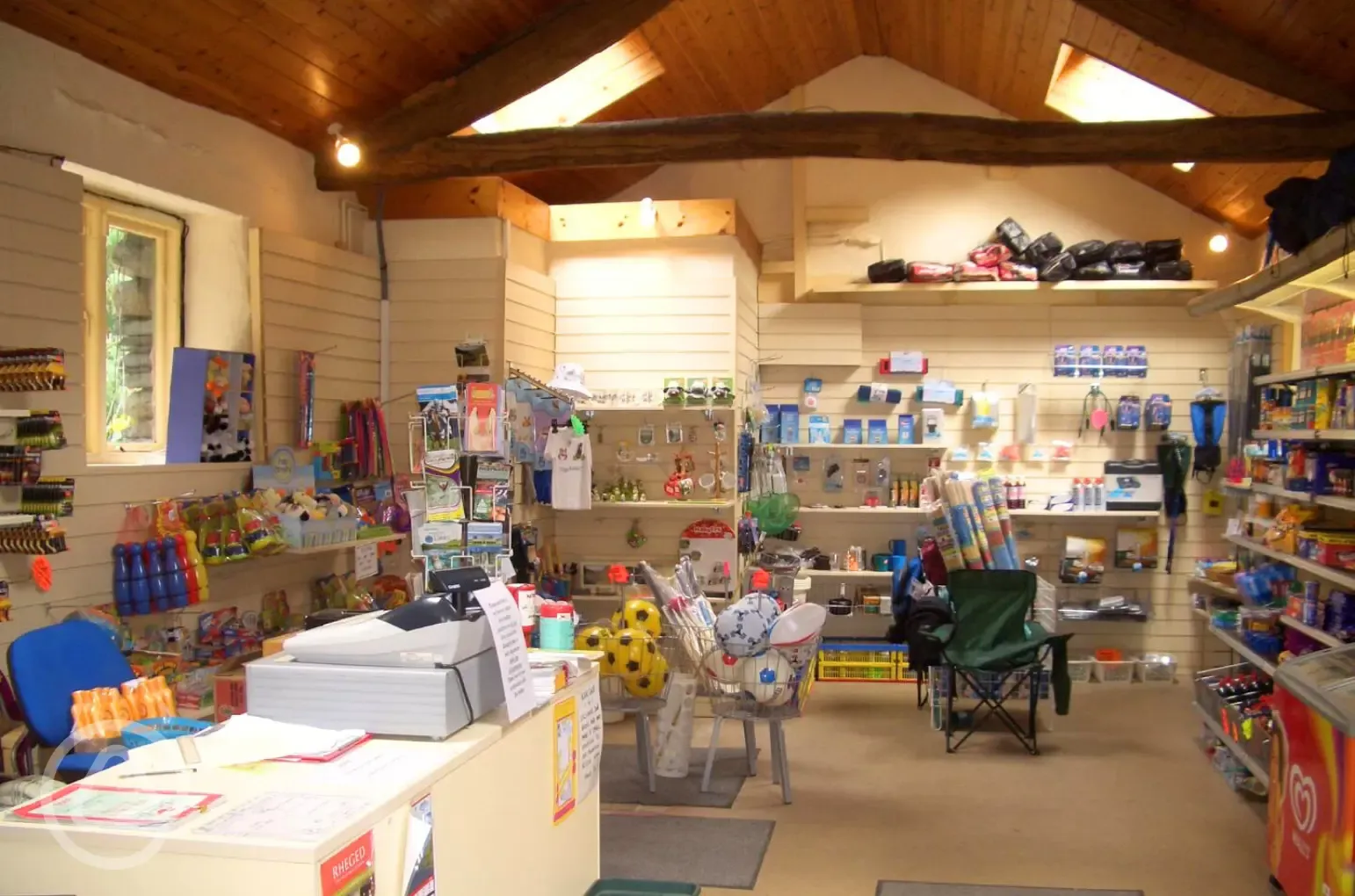 Onsite shop (open daily) for essentials and food