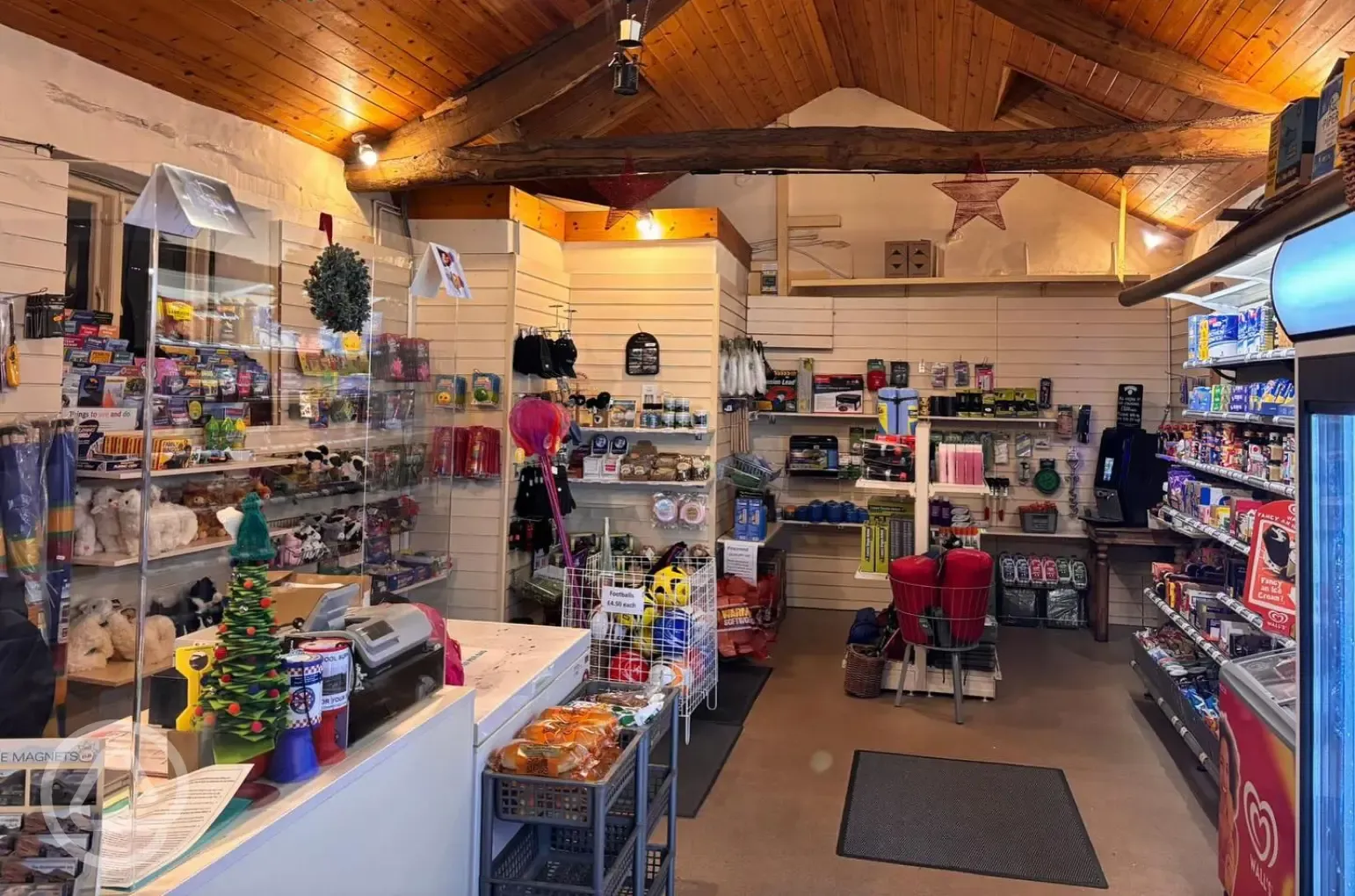 Onsite shop (open daily) for essentials and food
