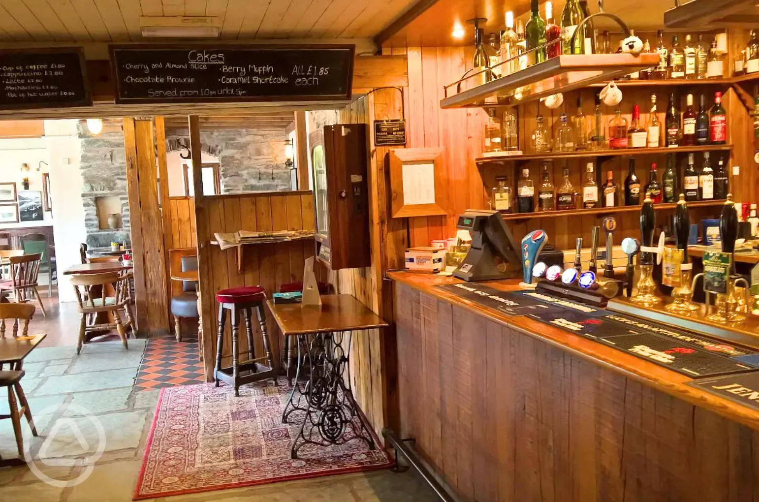 The Brotherswater Inn - onsite pub bar (drinks available throughout the day)