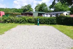 Fully serviced touring pitches with 16 amp electric, water and grey waste