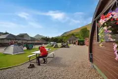 Non electric grass tent pitches