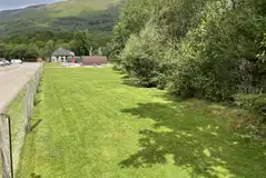 Non electric grass tent pitches