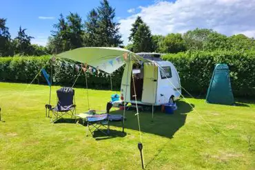 Grass pitches in Eeyore's Paddock (10m x 10m)