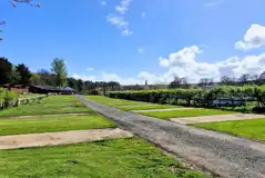 Hardstanding pitches (optional electric) beside the Hill View huts