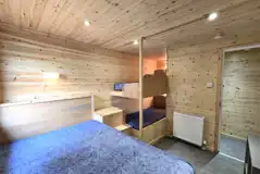 Silver Birch lodge double and bunk bedroom (bedding not included)