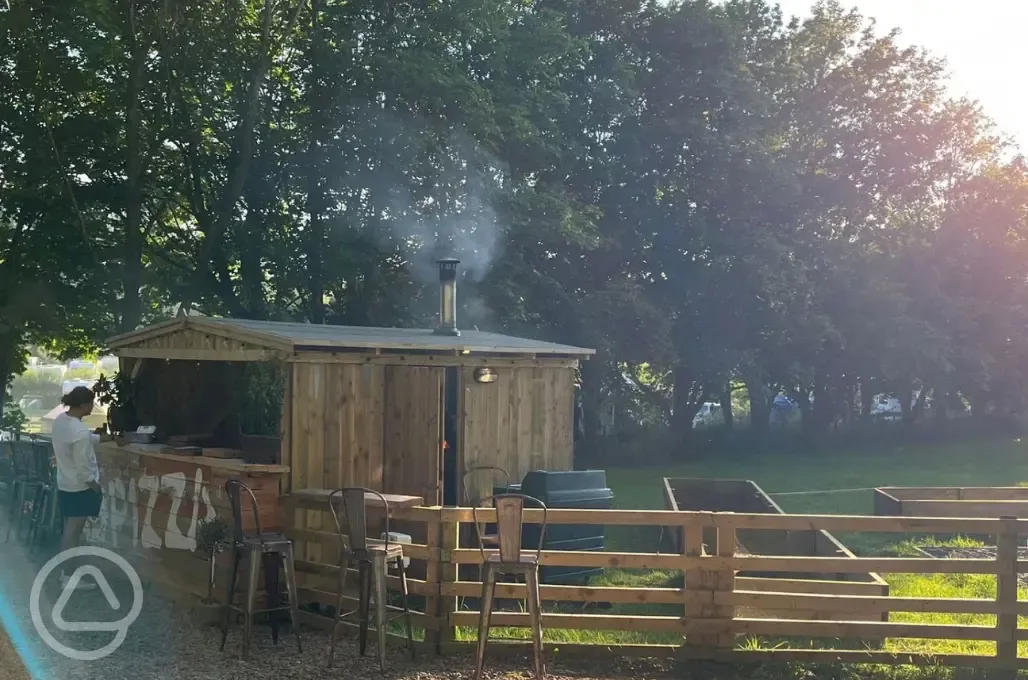 Pizza onsite from the Northumbrian Artisan Pizza Company next door