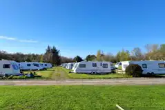 Grass pitches for tourers with optional electric hook ups