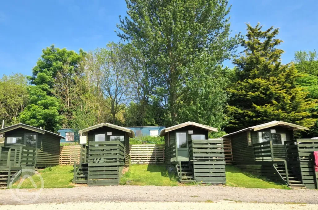 River View huts