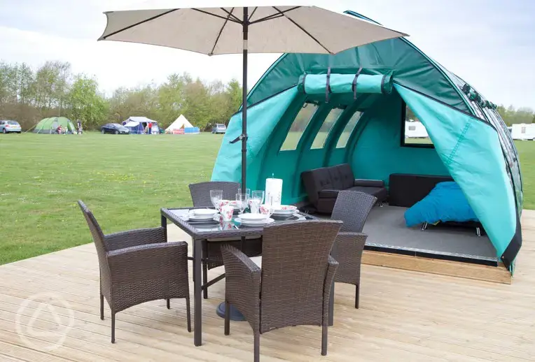 Glamping arc ready tent