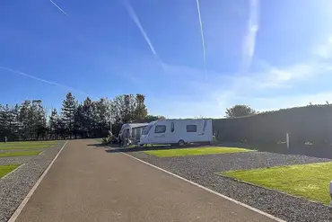 Fully serviced hardstanding pitches at Sycamore Farm Park