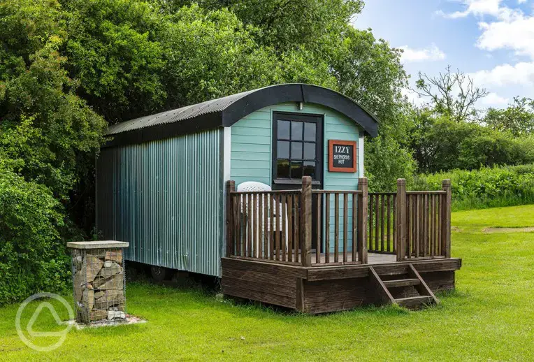 Izzy shepherds' hut