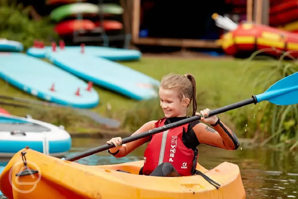 Canoeing at Holme Pierrepont Country Park Campsite