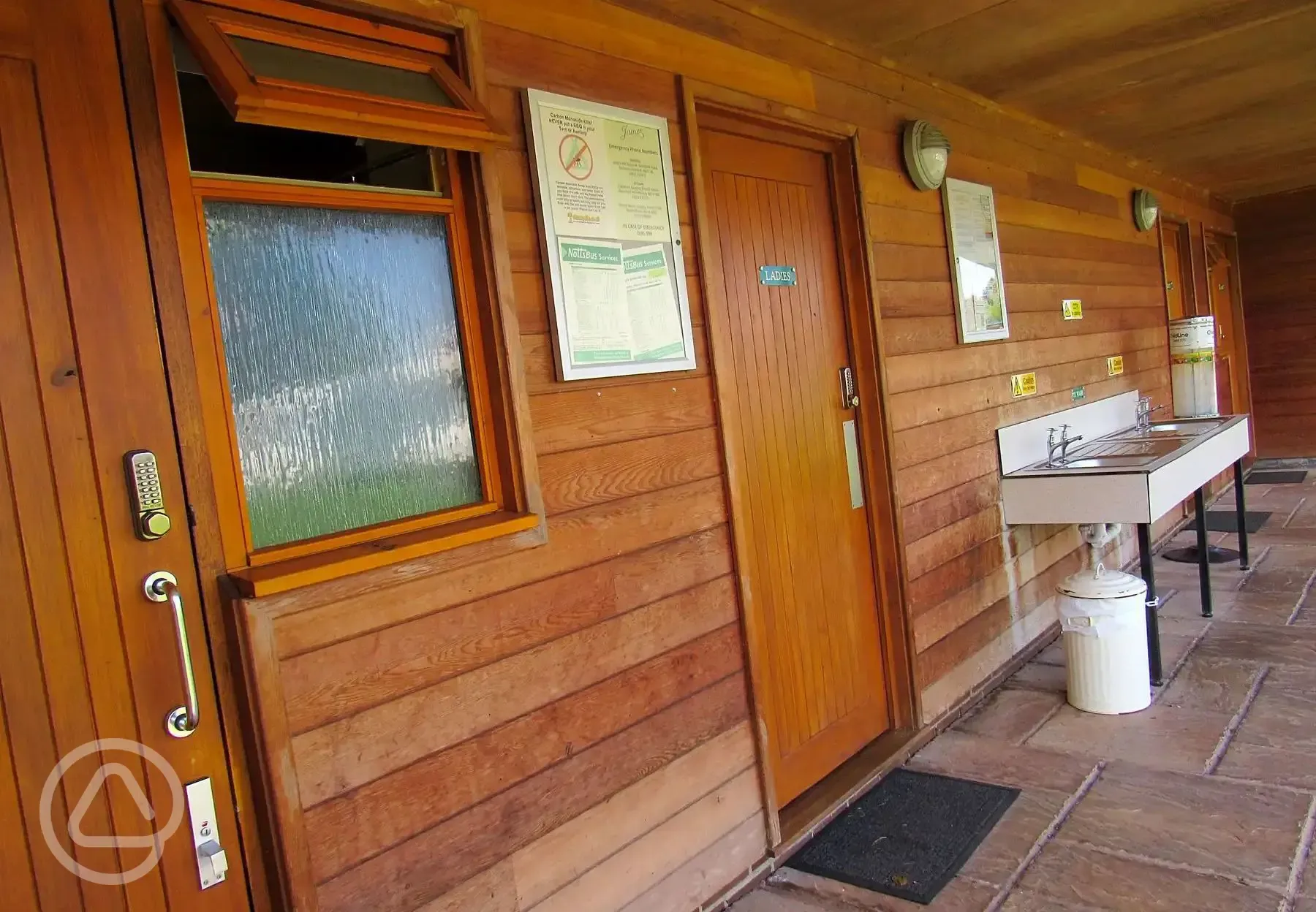 Shower block and Pot washing area