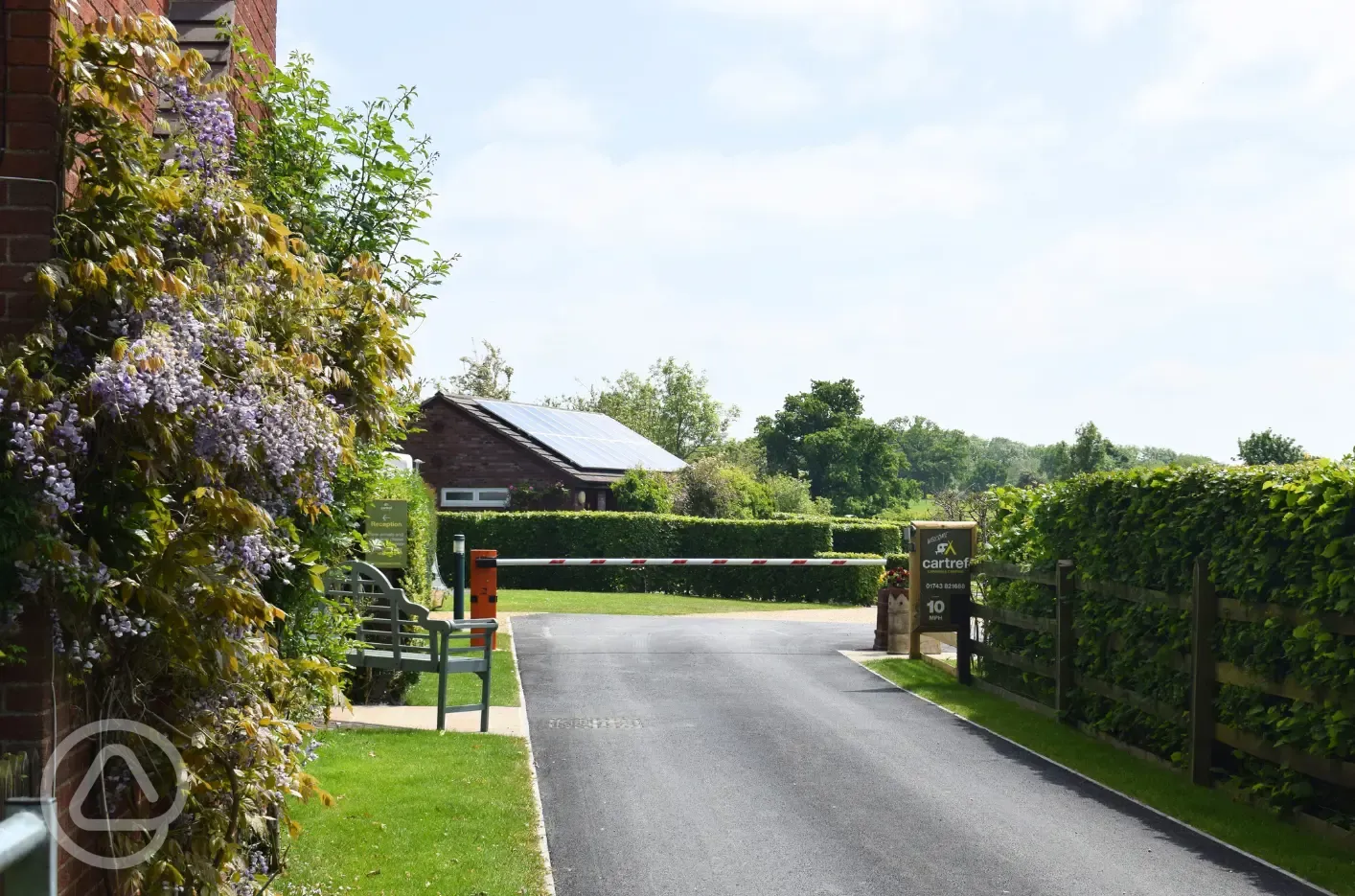 Entrance to the site