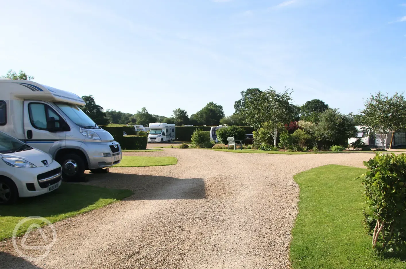 Fully serviced hardstanding pitches