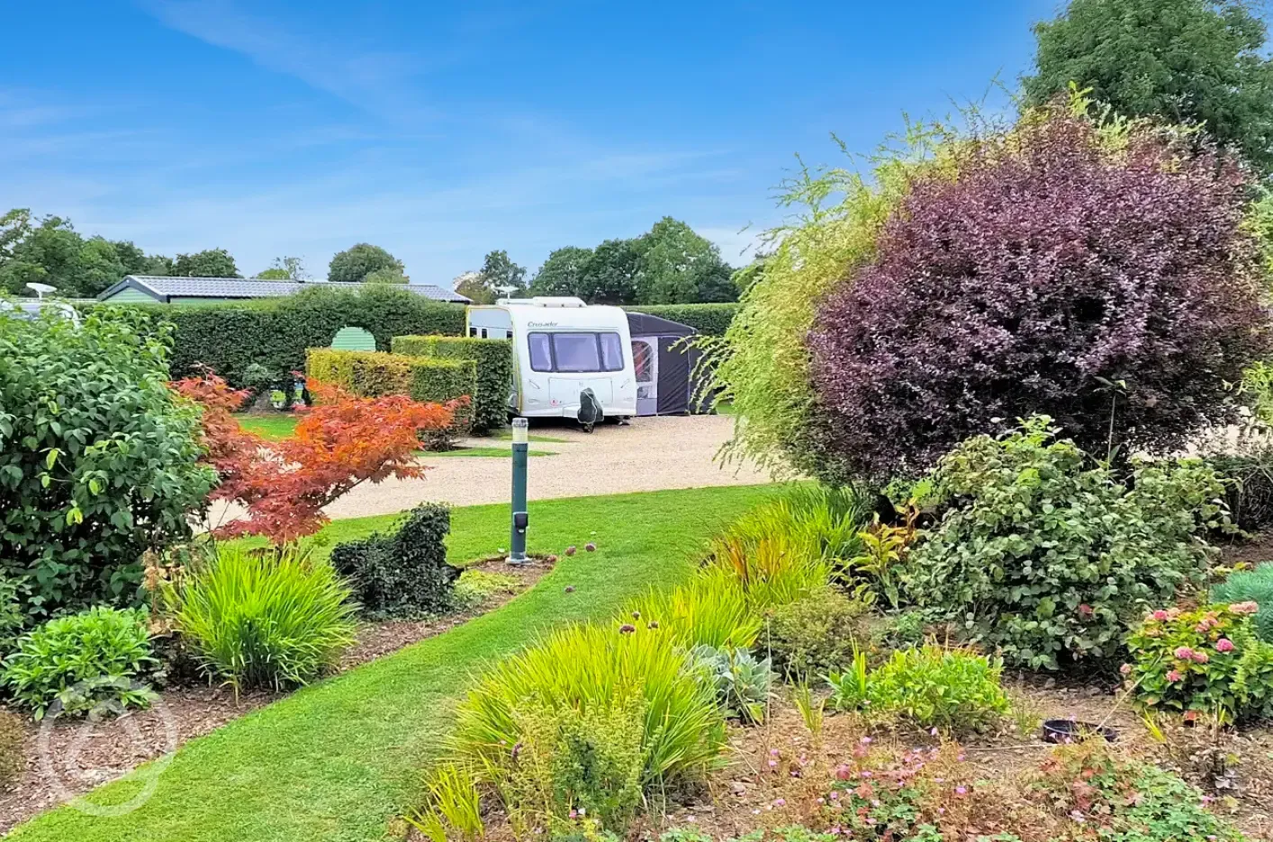 Fully serviced hardstanding pitches