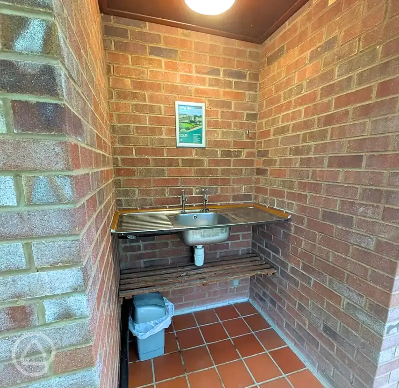 Washing up area