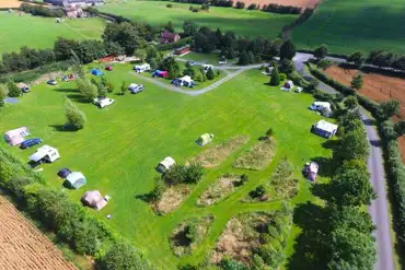 Aerial of the campsite