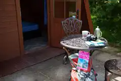 Camping pod outdoor patio