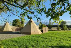 Tipis with hot tubs