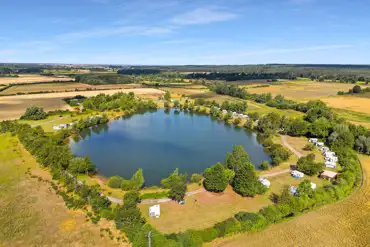 Aerial of Gatton Waters and coarse fishing lake