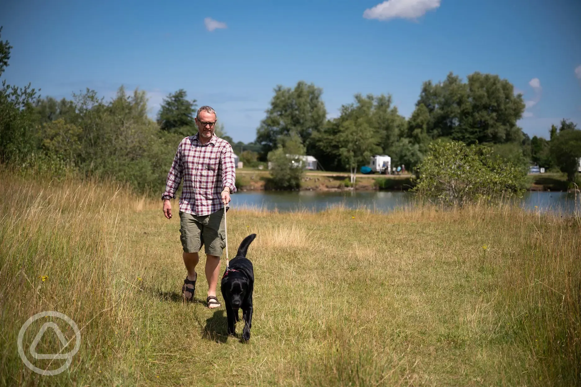 Dog friendly pitches at Gatton Waters Dog friendly pitches at Gatton Waters