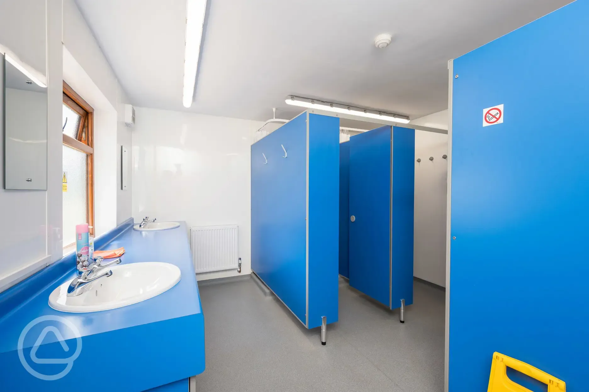 Shower cubicles with hooks at Gatton Waters Shower cubicles with hooks at Gatton Waters