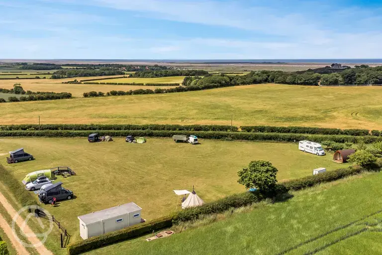 Campsite aerial