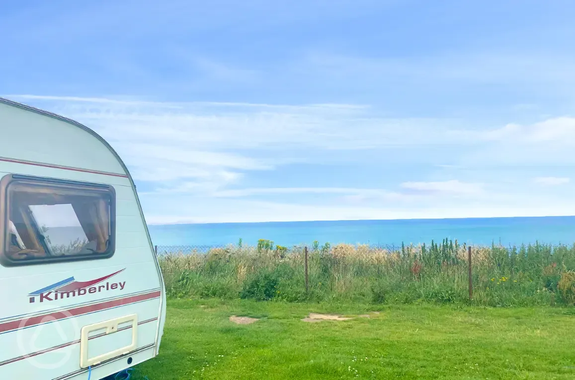 Electric grass pitches at Beeston Regis Holiday Park