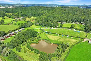 Aerial of the campsite