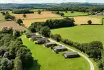 Aerial of the lodges