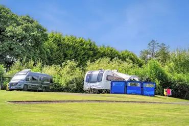 Electric hardstanding touring pitches with 16 amp hook ups